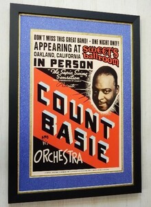  подсчет * Bay si-/1939 Live постер / сумма есть /Count Basie/ bigbang do* Jazz / Bay si-/. магазин. дисплей / retro Vintage / дизайн 