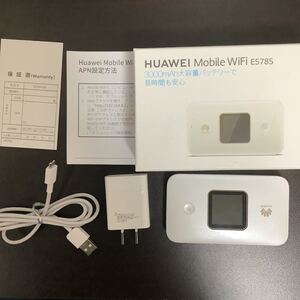 HUAWEI E5785 SIMフリー モバイルwi-fiルーター ホワイト E5785-320
