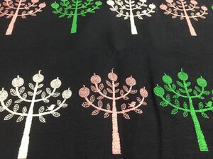 ミナペルホネン 刺繍生地 ringo ネイビー