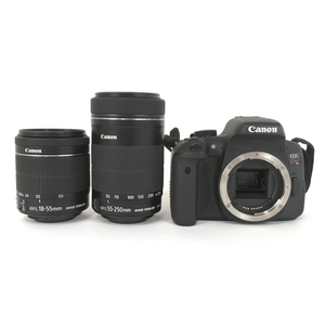 Canon EOS Kiss X8i デジタル一眼レフカメラ 18-55mm 55-250mm ダブルズームキット ジャンク Y6184775