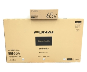 FUNAI FE-65U7030 4K有機ELテレビ 65V型 TV スタンド付 フナイ 家電 未使用 楽直 N6121439