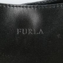 《イタリア製!!◎》FURLA フルラ★レザーミニバッグ*ハンドバッグ*鞄*ブラック黒*保存袋あり(AC248)◆S80_画像7