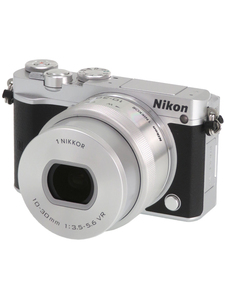 中古 ニコン『Nikon 1 J5 標準パワーズームレンズキット シルバー』ミラーレス一眼カメラ 1週間保証