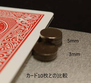 厚さ0.3㎜ネオジウム磁石【手品マジック】直径10㎜、 マグネット30枚セット
