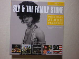 『Sly ＆ The Family Stone/Original Album Classics(2010)』(EPIC 88697770802,EU盤,A Whole New Thing,Dance To The Music,Life,Stand!)