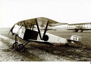 ＊甲式一型練習機（日本軍用名）1918年（大正7）ニューポール81 E2（フランス）写真：喜多川秀男 比較的新しい絵葉書 RPS03522MU24