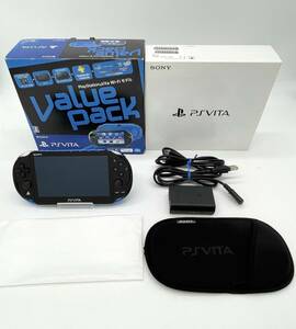 PlayStation Vita Value Pack Wi-Fiモデル ブルー/ブラック【メーカー生産終了】【極美品】