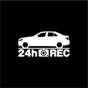 【ドラレコ】メルセデスベンツ Cクラスセダン【W204系】後期型 24時間 録画中 ステッカー