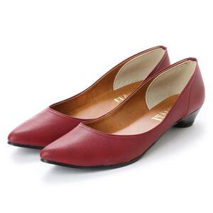 35lk бесплатная доставка по всей стране туфли-лодочки женский low каблук боль . нет .... сделано в Японии гладкий свадьба едет туфли-лодочки ( красный )