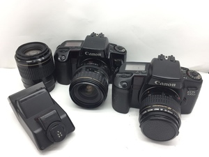 1円スタート Canon EOS 100QD /Canon EOS 100/CANON EF 80-200㎜ 1:4.5-5.6 他 まとめ 付属品 フィルムカメラ 一眼レフ レンズ ジャンク 中