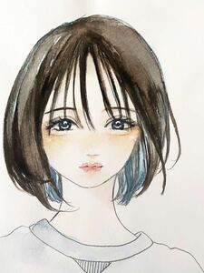 【Dora hand drawn illustration】 Original white and girl B5 size