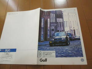 家19875　カタログ　■Volkswagen　■ゴルフ　ＧＯＬＦ■　発行32　ページ