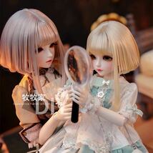 BJD 1/3 1/4 1/6 球体関節人形 人形 ウィッグ ウイッグ ドール ヘッド SD DD MDD MSD YOSD 幼SD DOLL カスタムヘッド パーツ 女の子_画像4