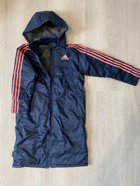 adidas ベンチコート 150 裏ボア