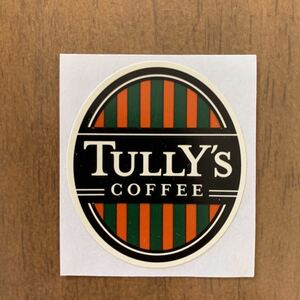 TULLY'S COFFEE タリーズコーヒー ロゴ シール ステッカー 1枚 新品 未使用 非売品 レア 希少 リメイク オリジナルグッズ 送料63円～