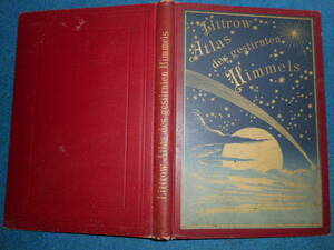 アンティーク、天球図、天文、Astronomy星座早見盤、天体観測1885年ドイツ『リットロー星図』 Star map, Planisphere, Celestial atlas