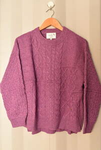  Arnold Palmer ARNOLD PALMER* long sleeve knitted sweater * purple color / purple *3 size beautiful goods 