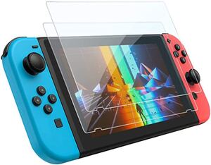 ニンテンドースイッチ 2枚入り 強化ガラス 保護 フィルム ブルーライト