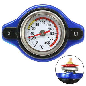 水温計付き ラジエーターキャップ 1.1k タイプA [ブルー/青色] ティーノ/TINO HV10 1998/12- エンジン型式/SR20DE ラジエターキャップ