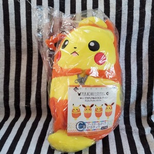 新品*一番くじ*C賞*ポケモン*ピカチュウねぶくろコレクション*ブースター*ぬいぐるみ*ポケットモンスター