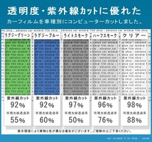 ラグジーブルー　６０％　運転席、助手席　アイシス M10・M15・M11　カット済みフィルム_画像2