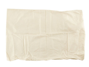 枕カバー ツイル生地 高密度 綿100% かぶせ式 L 63x43cm アイボリーホワイト 送料250円
