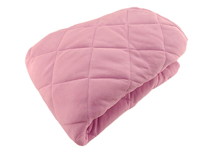  pad one body sheet micro fleece material quilt single width 100x200x inset 25cm rose pink winter 