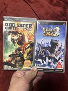 PSP ゴッドイーターバースト&モンハンポータブル2rd G ハンターセット