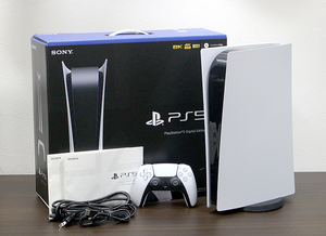 動作確認済み SONY/ソニー PlayStation5 デジタル・エディション CFI-1000B01 825GB PS5 本体 ゲーム機