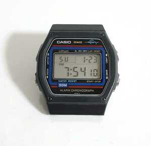 CASIO カシオ W-24 腕時計 カジキ　クロノグラフ デジタル　ジャンク　送料無料　ビンテージ アラーム