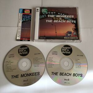 送料無料 2枚組 THE MONKEES モンキーズ THE BEACH BOYS ビーチボーイズ サーフィンU.S.A 忌野清志郎もカバー デイドリーム・ビリーバー 