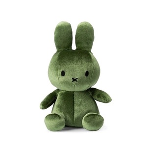 【ミッフィーぬいぐるみベルベット】23cmモスグリーン緑Green/オランダ製/nijntjemiffy/ブルーナうさぎうさこ