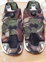 【送料無料】AAPE BY A BATHING APE×REEBOK POMP FURY CAMO アベイシングエイプ　リーボックポンプフューリー　ブラックカモフラージュ_画像4