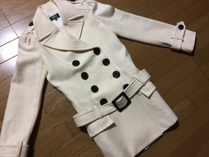 * beautiful goods *OZOC Ozoc wool coat 38 ivory *