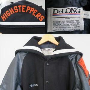 USA производства 90'S Vintage DeLong куртка чёрный M~L соответствует sailor модель жакет 
