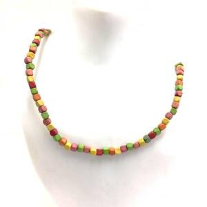 [ necklace ] wooden light weight colorful loading tree. like meruhen сhick . atmosphere 