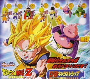 ♪　(台紙のみ)　ガシャポン　ドラゴンボールＺ　ＤＢキャラストラップ　(台紙/POP)