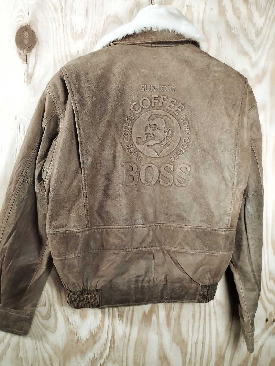 未使用非売品 サントリーBOSSジャン 革ジャン 2007年当選品未使用