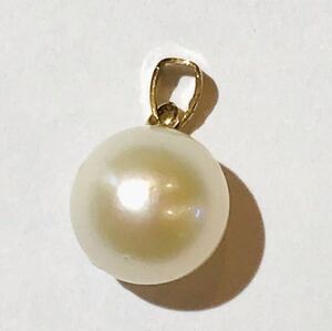 *K18 pearl 8.6mm pendant *