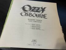 ★OZZY OSBOURNE オジー・オズボーン　　WICKED VIDEOS 27LP-131 レーザーディスク　LD SINGLE_画像3