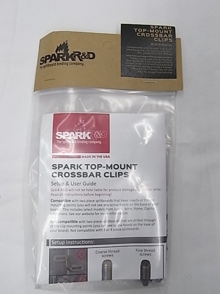 絶版!!特価日本正規新品 SPARK R&Ｄ TOP-MOUNT CRSSBAR CLIPS/スパーク トップ マウント クロスバー クリップス スプリットボード/＃2