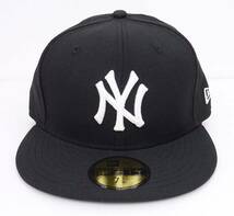 New Era ニューエラ MLB ニューヨーク ヤンキース ベースボールキャップ (ブラック/ホワイト) (7 3/8 58.7cm) [並行輸入品]_画像2