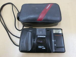 中古(ジャンク) CHINON コンパクトフィルムカメラAUTO GL f=35mm DX [221-709] ◆送料無料(北海道・沖縄・離島は除く)◆S