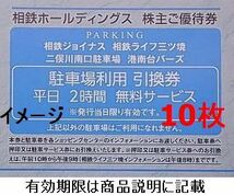 相鉄(相模鉄道)株主優待 横浜ジョイナス/二俣川テラス 駐車券[平日券(2時間券)]or[土曜/休日/祝日券(1時間券)]を自由選択で計10枚★送\63可_画像1