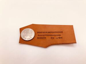 活字 6号(3) アルファベット 数字 刻印 小さめ 各文字1個 レザークラフト 活版 名入れ
