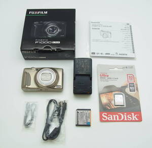 FujiFilm FinePix F1000EXR (ゴールド)・1600万画素・フジノン光学式20倍ズームレンズ・3.0型 TFTカラー液晶