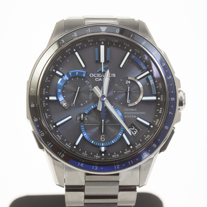  beautiful goods [CASIO/ Casio ]OCEANUS/ Oceanus OCW-G1100-1AJF full metal GPS Hybrid radio wave solar men's wristwatch 