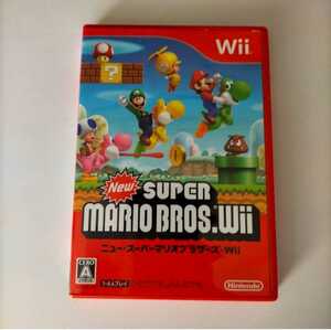 ☆美品☆ Wiiソフト New SUPER MARIO BROS(ニュースーパーマリオブラザーズ)　※動作確認済 Nintendo 任天堂　～送料無料～