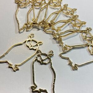 レジン フレーム枠 チャーム フクロウ 9個