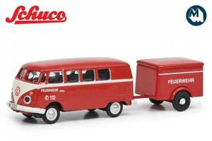 Schuco シュコー EDITION 1：87　Volkswagen T1c Bus mit Anhanger　国内入手困難品